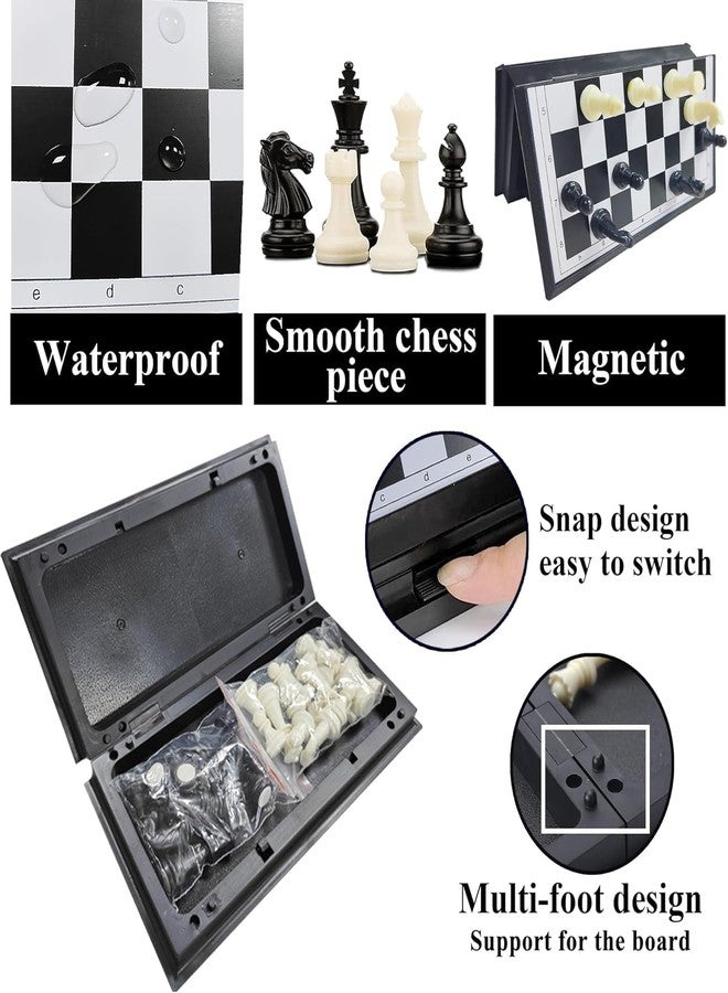 Drumil Magnetic Travel Chess Set with Folding Chess Board Educational Toys for and Adults, 2 Players. - Image 4